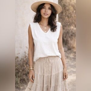 BLANKNYC “Might Be Right” Muscle Tank – White – NWT – Revolve Favorite